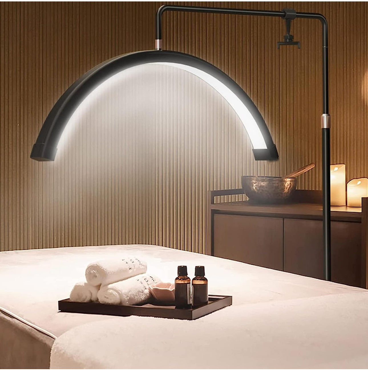 Lampada Da Pavimento Curva Moon Light Led Professionale