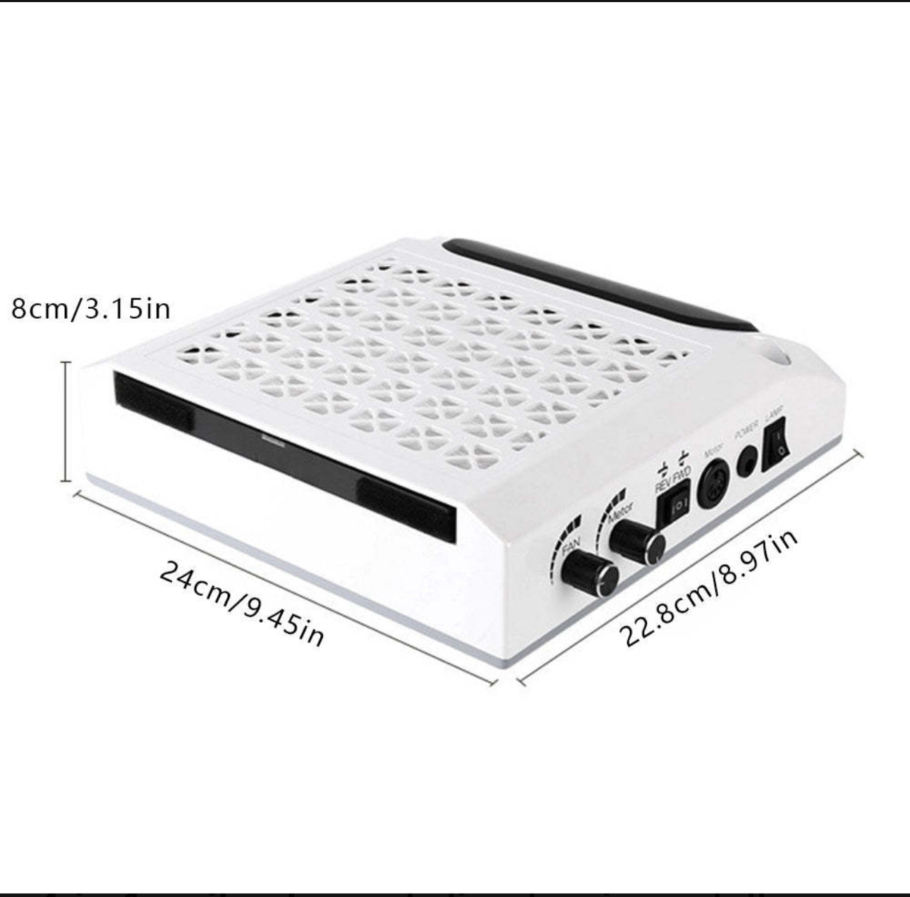 All-in-One Estetista Fresa Aspiratore Lampada Led Set Punte