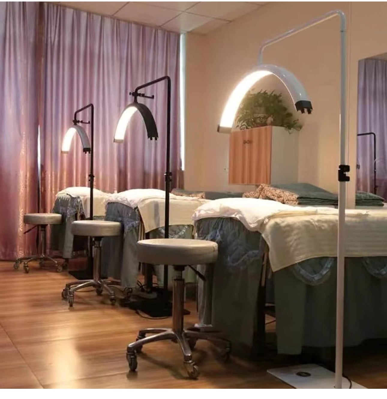 Lampada Da Pavimento Curva Moon Light Led Professionale