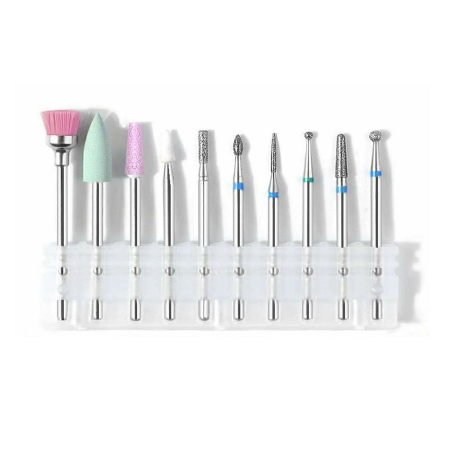 Kit Punte Fresa per manicure e cuticole 10 pz