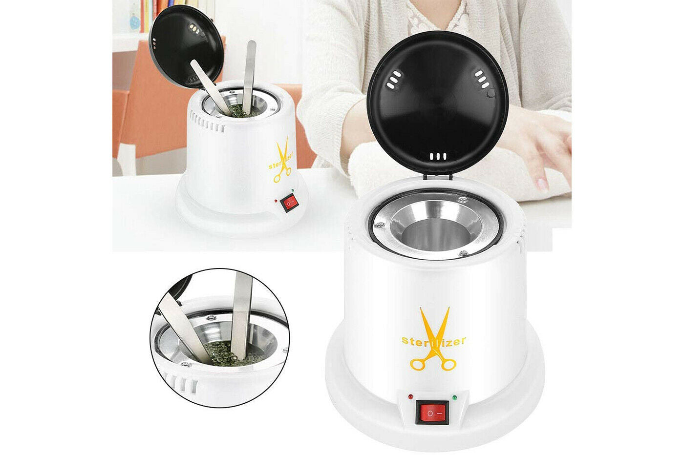 Sterilizzatore al quarzo 100w per utensili estetici microsfere pulizia estetica
