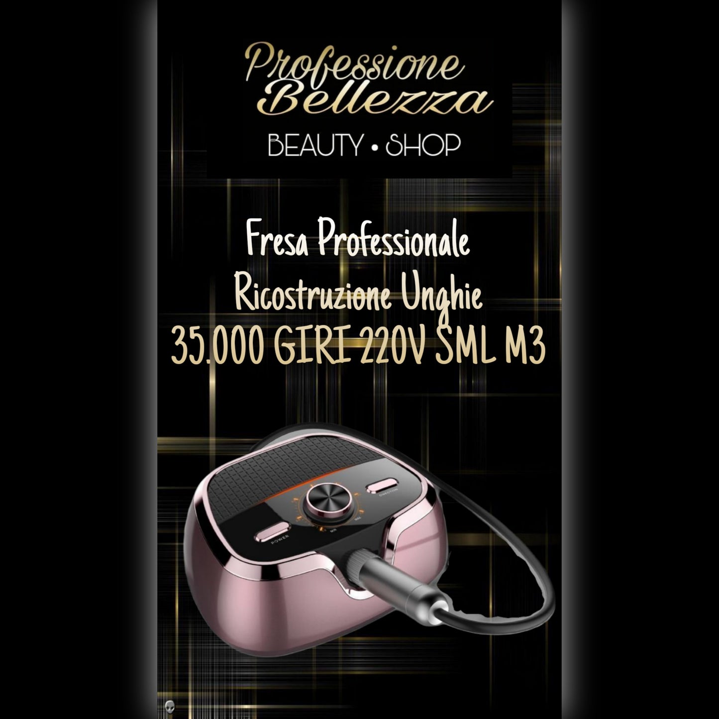 Fresa Professionale Ricostruzione Unghie 35.000 GIRI 220V SML M3