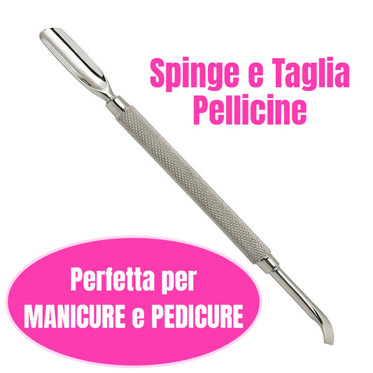 Spingi Cuticole A DOPPIA PUNTA – Spinge e taglia pellicine a mani e piedi