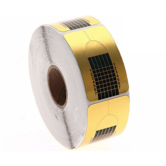 Rotolo Cartine Oro 500 Pezzi Nail Art Per Ricostruzione Allungamento Unghie