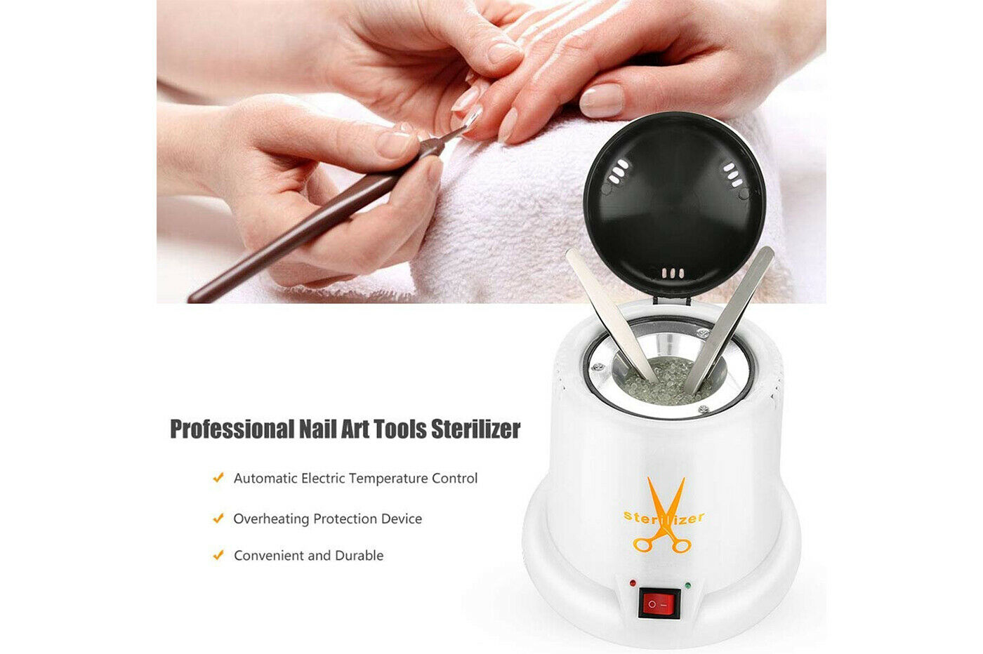 Sterilizzatore al quarzo 100w per utensili estetici microsfere pulizia estetica