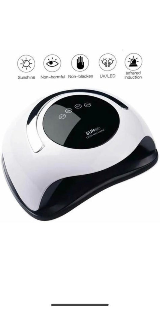 LAMPADA UV LED GEL UNGHIE PROFESSIONALE 120W FORNETTO NAIL ART COLATA SUN BQ5T
